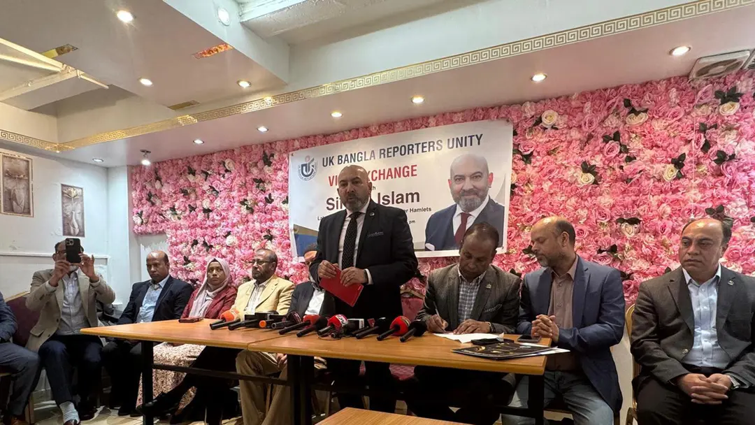 ইউকে বাংলা রিপোর্টার্স ইউনিটির সঙ্গে মেয়র প্রার্থী সিরাজুলের মতবিনিময়