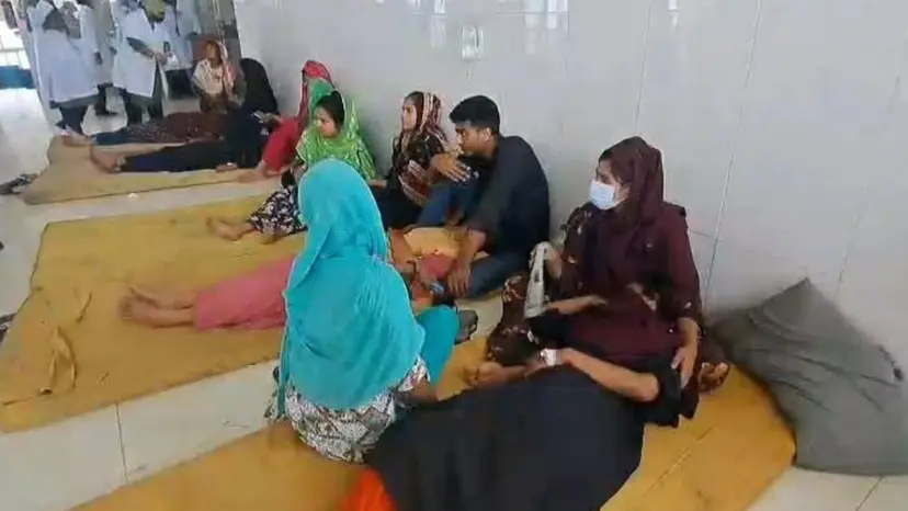 গাজীপুরে পোশাক কারখানায় অর্ধশত শ্রমিক অসুস্থ