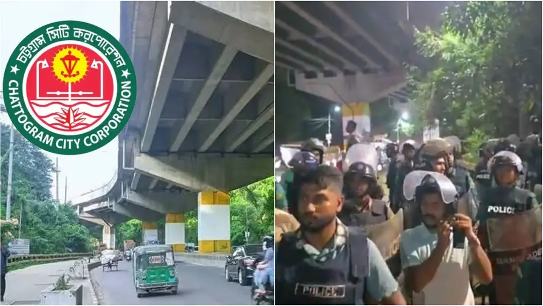 চট্টগ্রামে ‘গ্রাফিতি’ অপসারণ নিয়ে বিএনপি-এনসিপির পাল্টাপাল্টি বিক্ষোভ