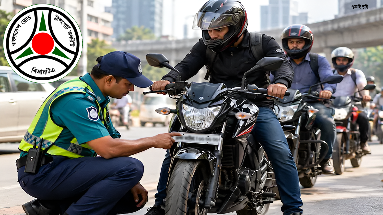 মোটরসাইকেলের সামনে নম্বরপ্লেট নিয়ে বিআরটিএর প্রস্তাবনায় কী আছে? মোটরসাইকেলের সামনে নম্বরপ্লেট নিয়ে বিআরটিএর প্রস্তাবনায় কী আছে?